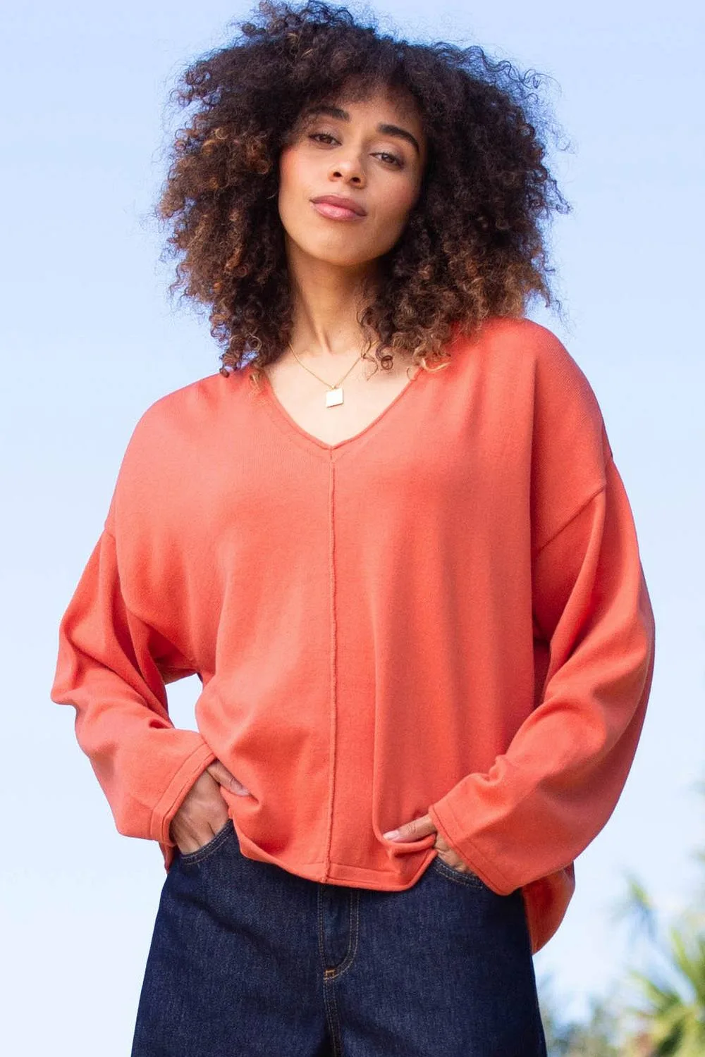 Loscombe Knit Jumper Burnt Orange - Orange - Size: S - Kite - FashionsVida