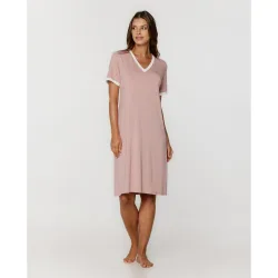 Camisón de mujer sin mangas micro modal escote pico