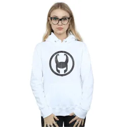Women's Loki Icon Hoodie in White Size: Medium - White - Size: M