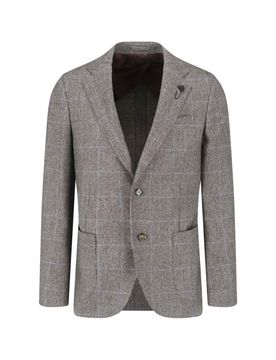 Men's 100% Wool Patterned Jacket