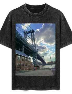 Williamsburg Bridge T-Shirt Plus Size Basic Short Sleeve Top - Aliexpress - FashionsVida