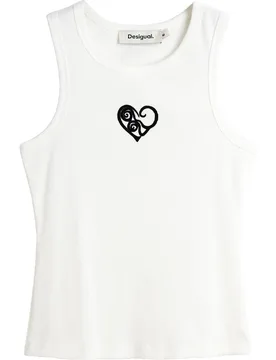 Camiseta de mujer sin mangas 100% algodón - Desigual - FashionsVida