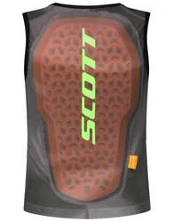 Weste Rückenprotektion / dorsal Airflow Junior Evening Grey/Glow Green Kindergröße XS Rot