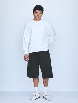 Bermuda Jort Baggy Fit M Gris