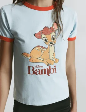 Bambi Regular T-Shirt (Size: ) - Pull&bear - FashionsVida