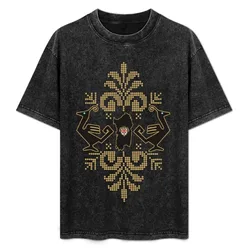 Sardegna Pavoncelle Sarde T-Shirt Abstract Pattern Print Top