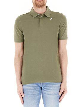 K-way Polo in cotone VERDE OLIVA M