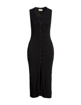 Midi-Kleid Damen Schwarz M/L,S/M Damen