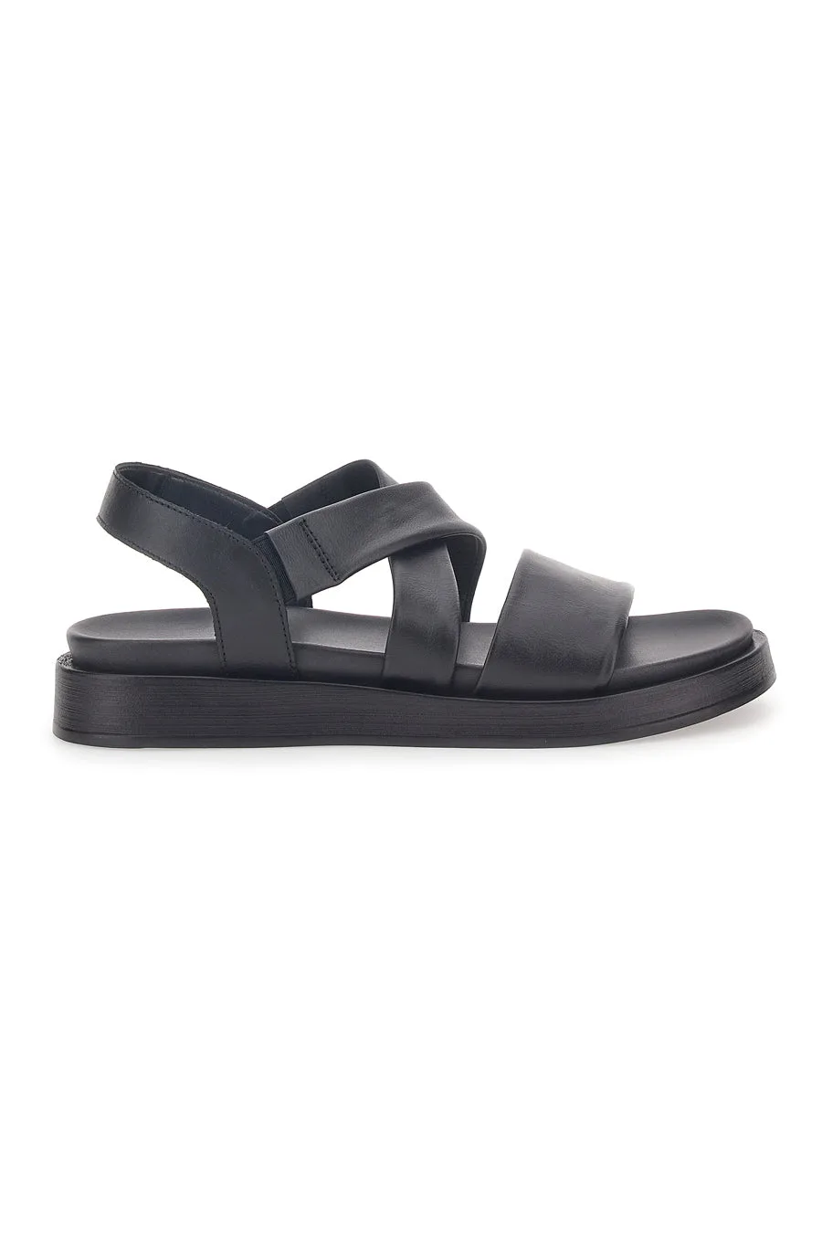 Sandali Neri In Vera Pelle Capsule 28068 36 - Pittarello - FashionsVida