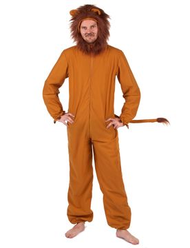 Löwen-Kostüm für Herren Faschingskostüm braun - male