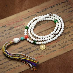 Bracelet, beads neck pendant, cultural item antler Kintsuke DIY Buddhist bead necklace hand-held accessory
