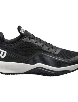 Rush Pro Lite All Court Shoes Black / Ebony / White UK 7.5 - Wilson - FashionsVida