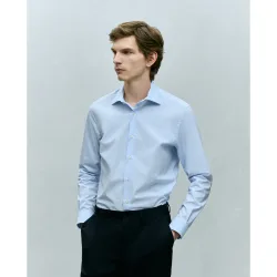 Camisa de vestir ml lisa patrón slim