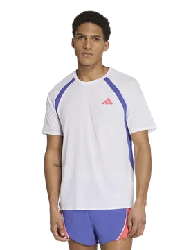 Adizero Archive T-shirt Men T-Shirts - White - Size L - Poly Mesh - White - Size: Large - Adidas - FashionsVida