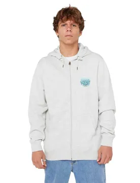 Sweat-shirt à Zip Wettie Passage Icon Grey Marle XL