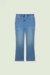Jeans flare donna light blue