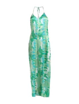 Maxi-Kleid Damen Säuregrün 32 Damen