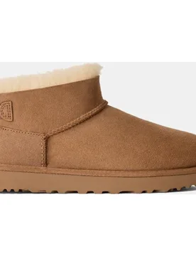 Botín plano forrada pelo classic ultra mini bailey bow de mujer - Ugg - FashionsVida