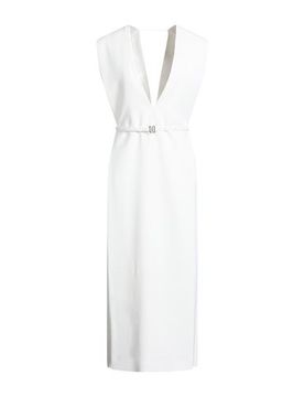 Vestido midi Mujer Blanco 38 Mujer