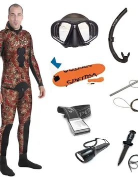 Muta Subacquea Pack Fire Red Camo Elite Pro 3 Mm