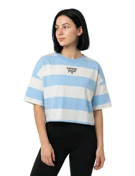 Haut à Manches Courtes Dw0dw18799 Blue L