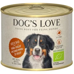 Comida húmeda para perros adultos bio vacuno sin cereales 200 g