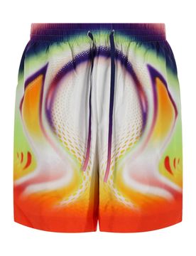 Volcano Jacquard Silk Shorts