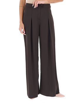 Pantalone a palazzo MARRONE 44