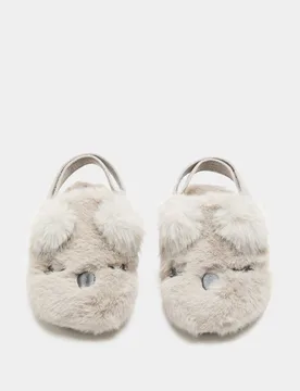 Kids' Animal Slipper Clogs (4 Small - 2 Large) Grey Female - M&S - FashionsVida