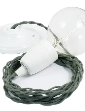 Cables Suspension Luminaire Tc63 Diy 2 M Greyish Green / White One Size - Creative - FashionsVida