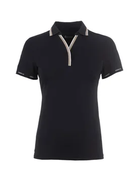 Damen Poloshirt CAVALPIQUE POLO black 44 - Cavallo - FashionsVida