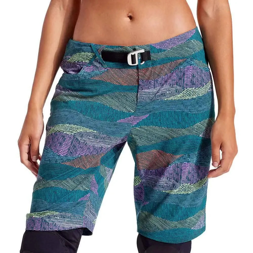 Izumi Pantaloni Corti Summit Liner Gulf Teal Multi Encore - Pearl - FashionsVida