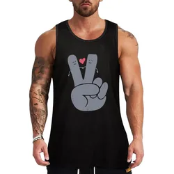Peace & Love Tank Top Workout Ready Tank Top Moisture Wicking Athletic Top