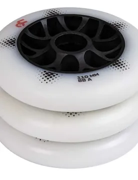 Roues De Patins Team Pro 3 Unités Black / White 110 mm-88A unisex