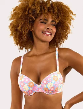 Women's Plunge Bikini Top Fuller Bust Exclusive Size: 38DD - Multicolor - Size: 38DD - Wolf & Whistle - FashionsVida