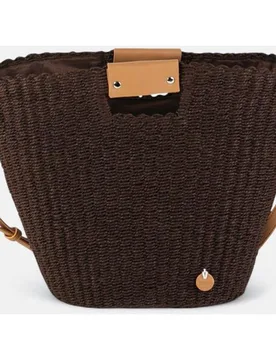 Bolso cesta grande de rafia con asa larga ajustable - Kbas - FashionsVida