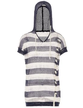 SANIKA Jersey marino / blanco lana