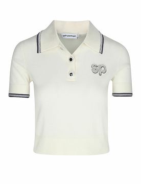 Poloshirt creme M damen