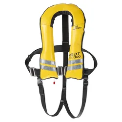 Pilot Pro 300 Auto Uml Elite Harness Inflatable Life Jacket Yellow One Size unisex