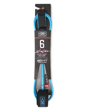 Leash De Surf One Xt Slim Line Lightweight Comp 6´0 Surfboard Black / Blue 6´0´´ unisex