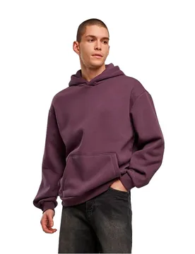 Sweat à Capuche Nm011 Oversized Plum Purple M Homme - New Morning Studios - FashionsVida