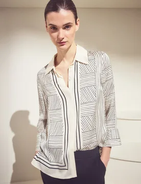 Blusón de mujer manga larga rayas - Woman El Corte Inglés - FashionsVida