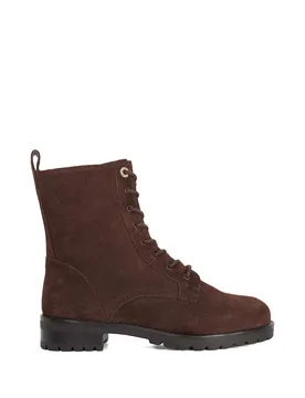 Women's 'Pressures' Suede Ankle Boots in Brown Size: 8 - Brown - Size: 8 - Dune london - FashionsVida