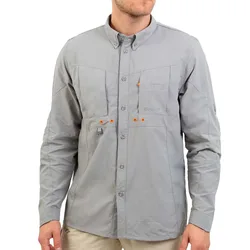 Ko-cl-12 Long Sleeve Shirt Silver XL Men