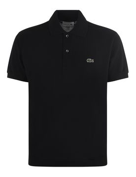 Polo in cotone ricamata con logo