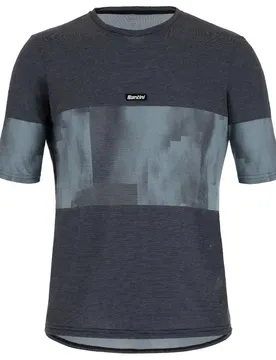 Maglietta A Maniche Corte Forza Indoor Collection Navy Blue / Grey