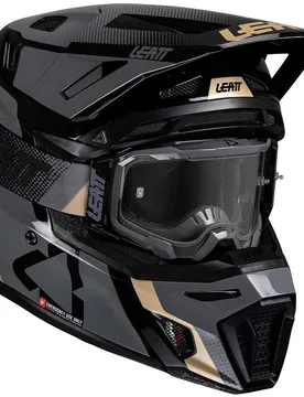 Casco Moto Cross KIT MOTO 8.5 V25 BLACK Nero taglia XL - Leatt - FashionsVida