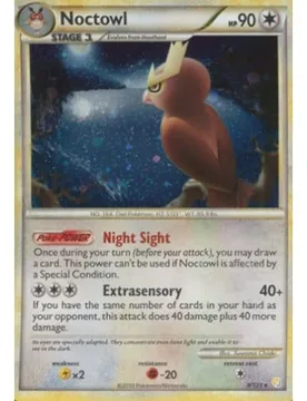 Pokemon HeartGold & SoulSilver 8/123 Noctowl (Holo) - Pokémon - FashionsVida