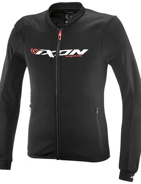 Giubbotto Moto Estivo ARMA Nero Bianco Rosso Brillante taglia L - Ixon - FashionsVida