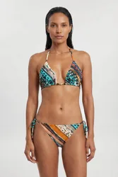 Women's Linear Animal Print Bikini Bottom Size: Medium - Multicolor - Size: M